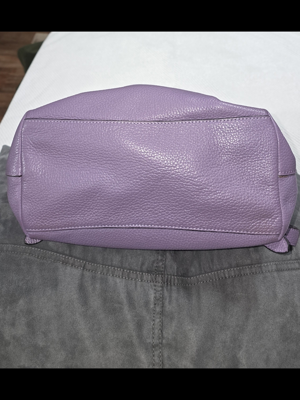 Coach Lavender Pebbled Leather Backpack - Picture 4 of 6
